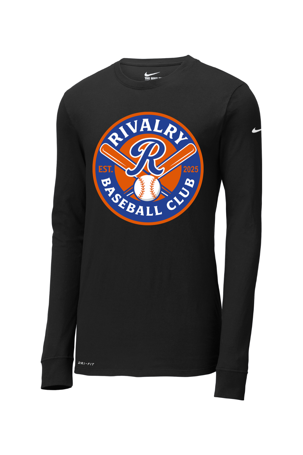 Rivalry Baseball DTF Nike Dri-FIT Cotton/Poly Long Sleeve Tee