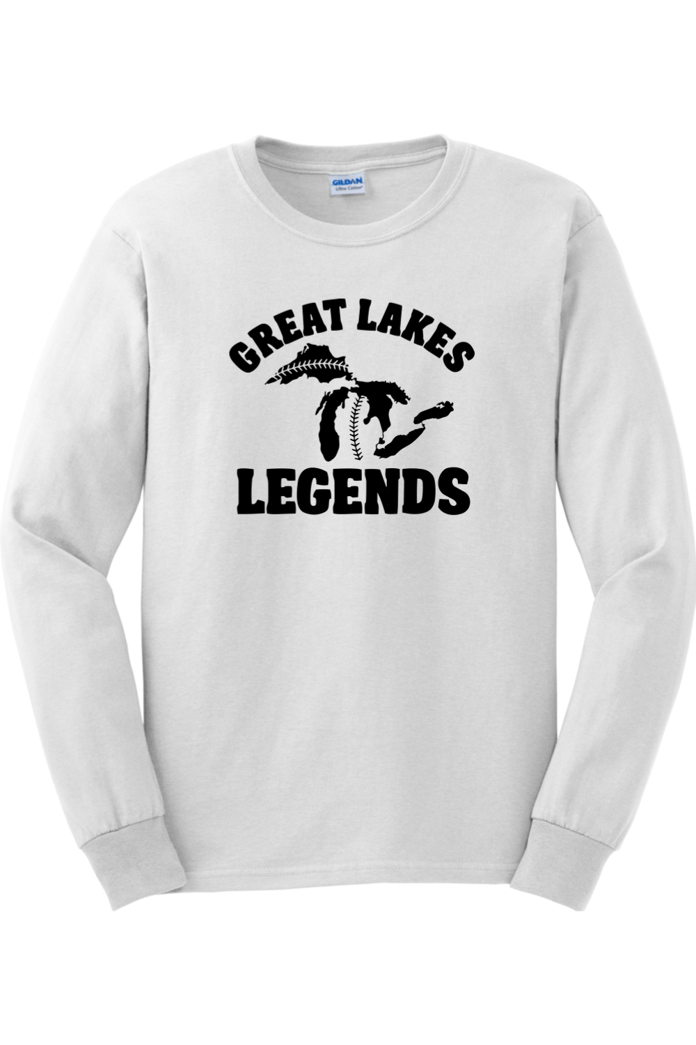 Great Lakes Legends Ultra Cotton Cotton Long Sleeve T-Shirt