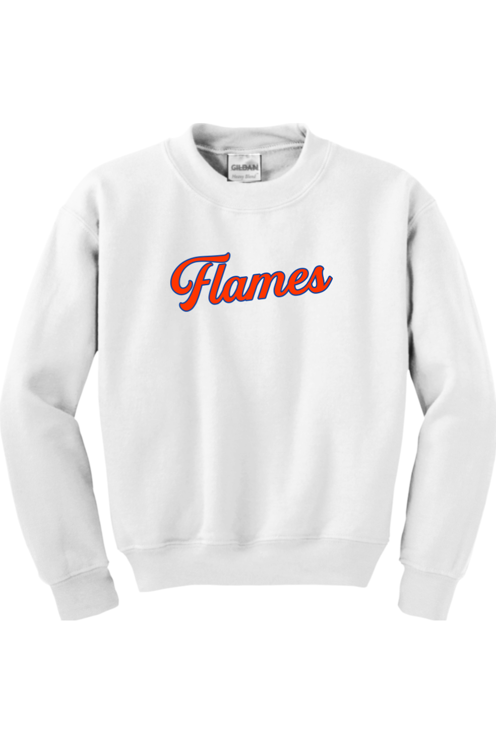 Flames MI Team DTF Youth Heavy Blend Crewneck Sweatshirt
