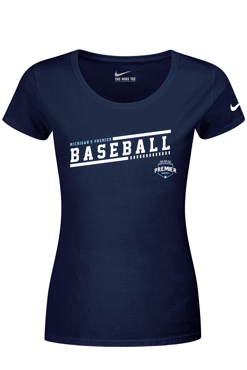 Michigan's Premier Baseball Nike Ladies Dri-FIT Scoop Neck Tee
