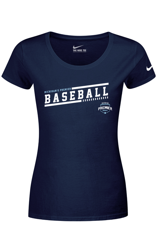 Michigan's Premier Baseball Nike Ladies Dri-FIT Scoop Neck Tee