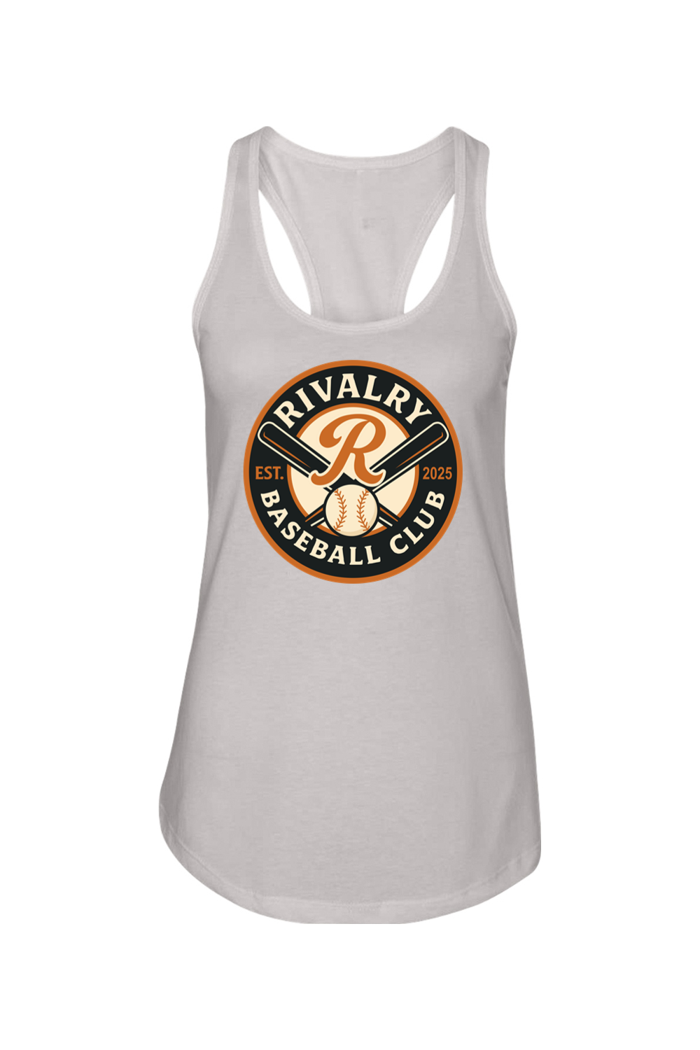 Rivalry Baseball DTF Ladies Racerback Tank