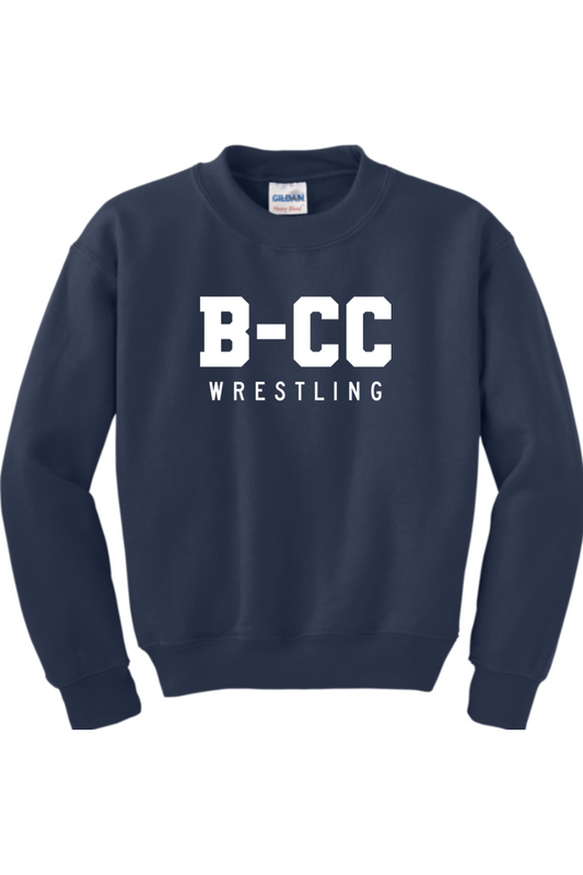 B-CC Wrestling DTF Youth Heavy Blend Crewneck Sweatshirt