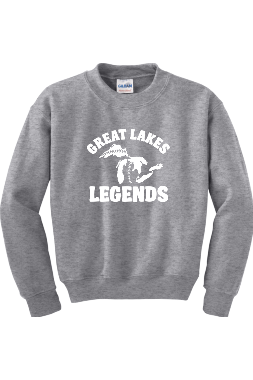 Great Lakes Legends Youth Heavy Blend Crewneck Sweatshirt