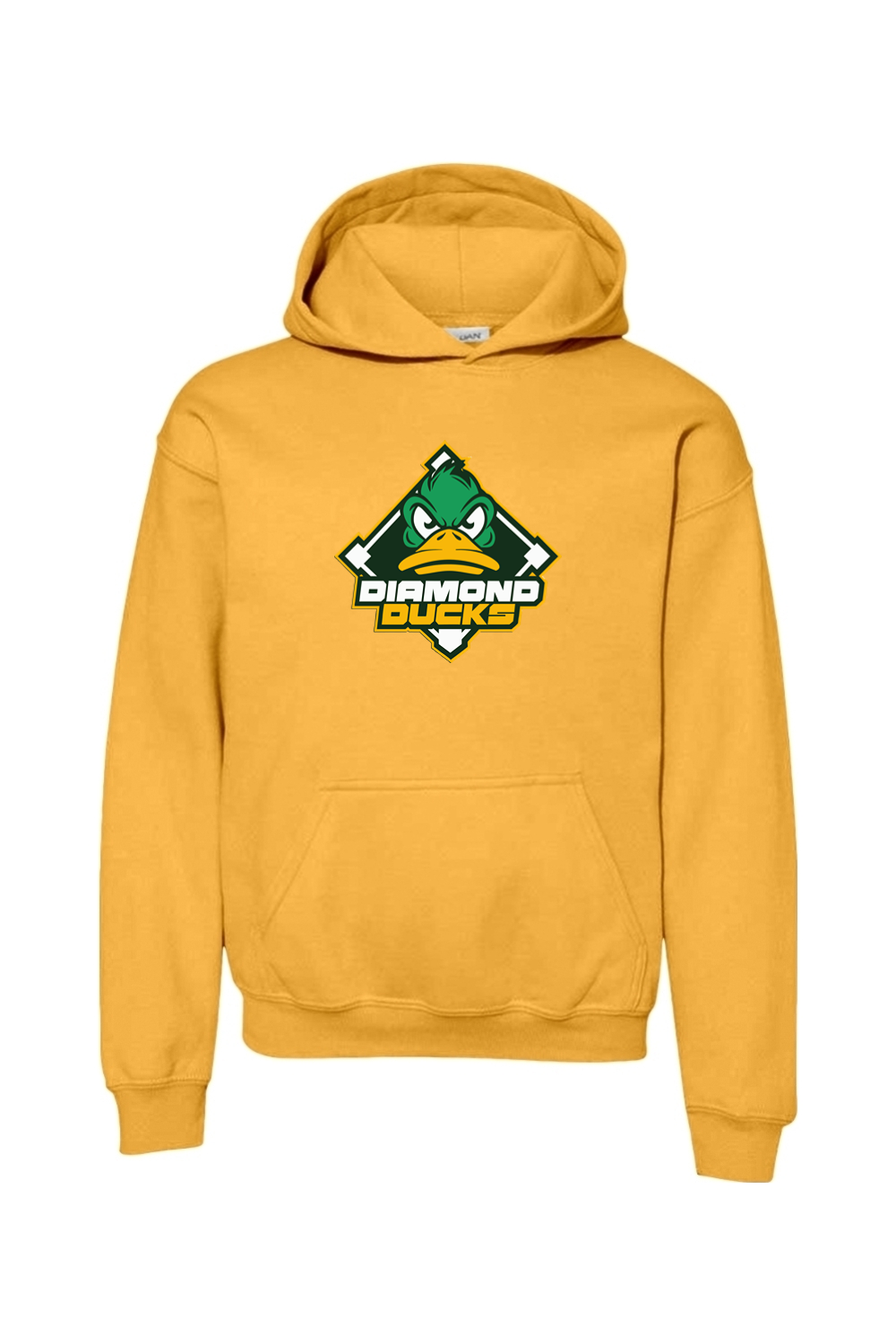 Diamond Ducks Baseball Youth Heavy Blend Hooded Sweatshirt