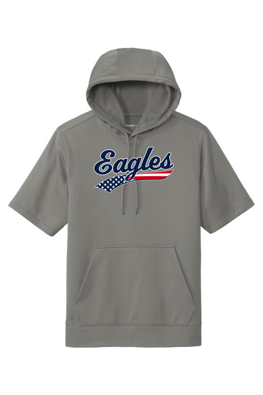 Watervliet Eagles Baseball DTF Fleece Short Sleeve Hooded Pullover