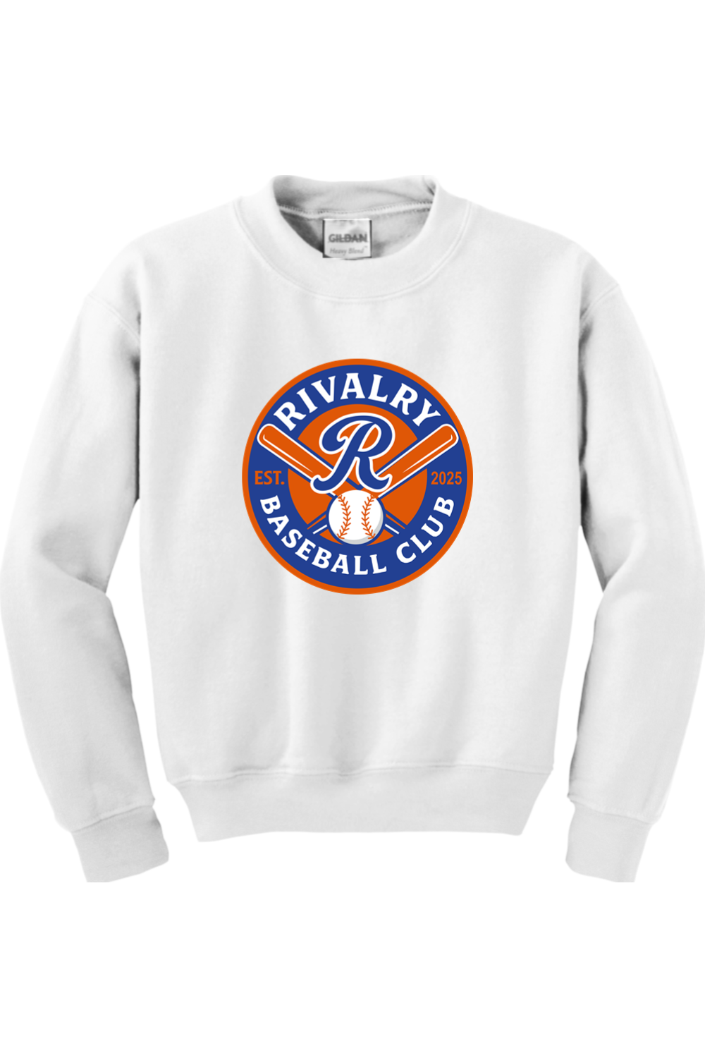 Rivalry Baseball DTF Youth Heavy Blend Crewneck Sweatshirt
