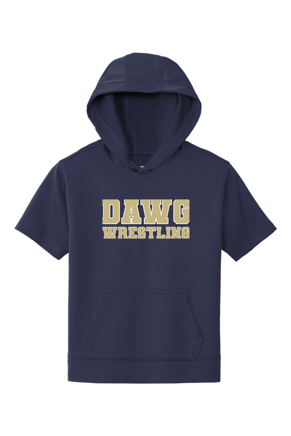 Otsego Middle School Wrestling DTF Youth Sport-Wick Fleece Short Sleeve Hooded Pullover