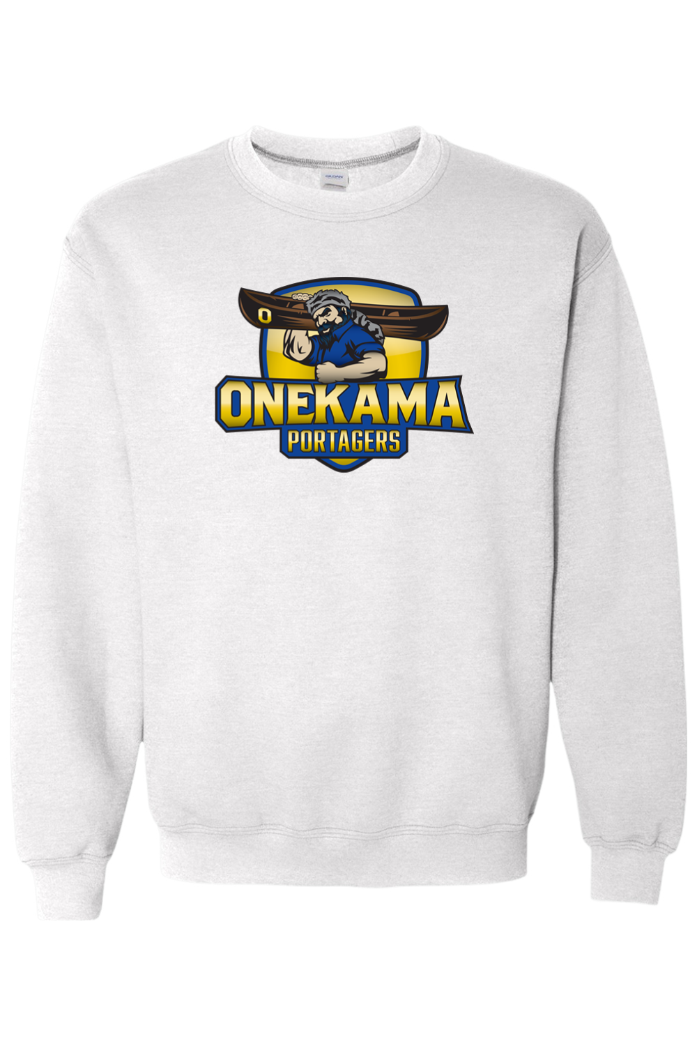 Onekama Portagers Football Heavy Blend Crewneck Sweatshirt
