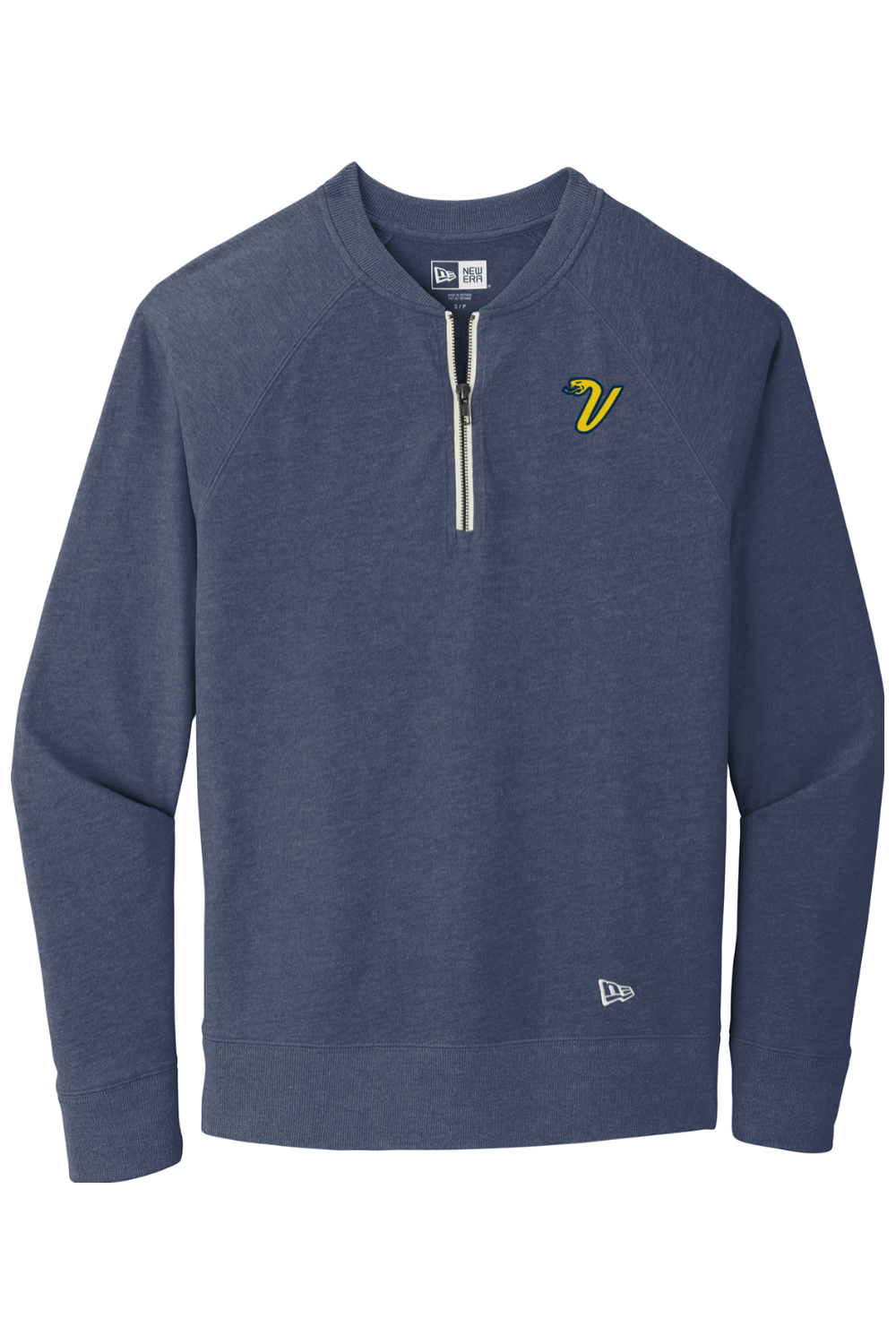 Greencastle Vipers OG New Era Sueded Cotton Blend 1/4-Zip Pullover