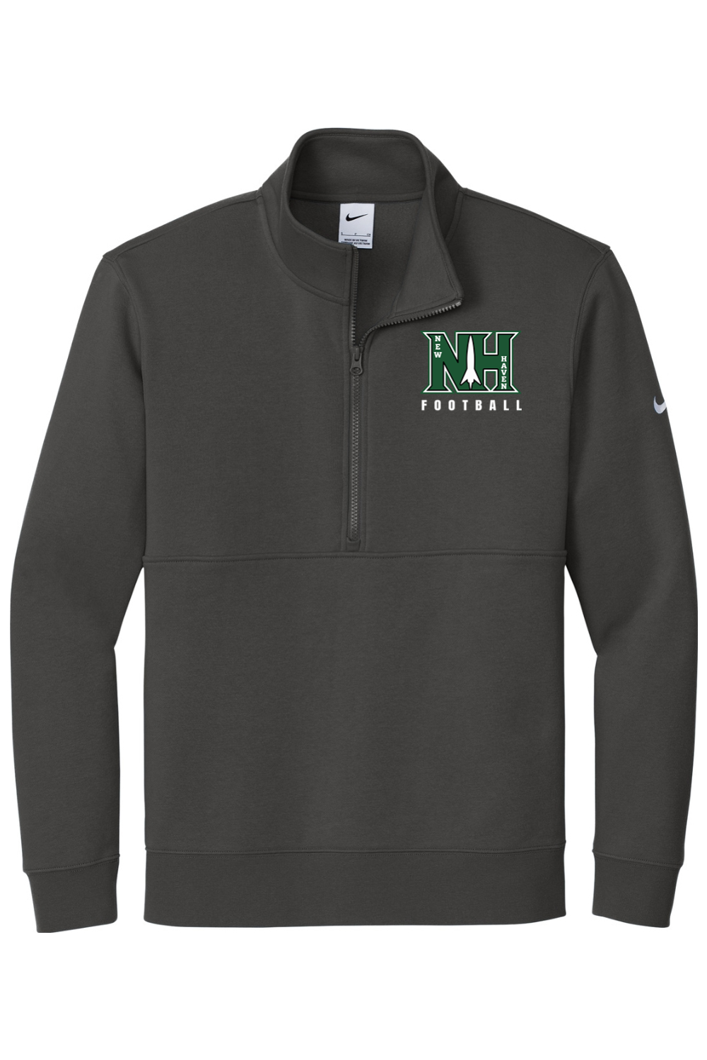 New Haven DTF Nike Club Fleece Sleeve Swoosh 1/2-Zip