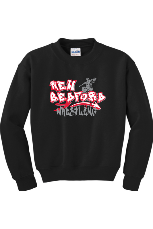 New Bedford Wrestling DTF Youth Heavy Blend Crewneck Sweatshirt