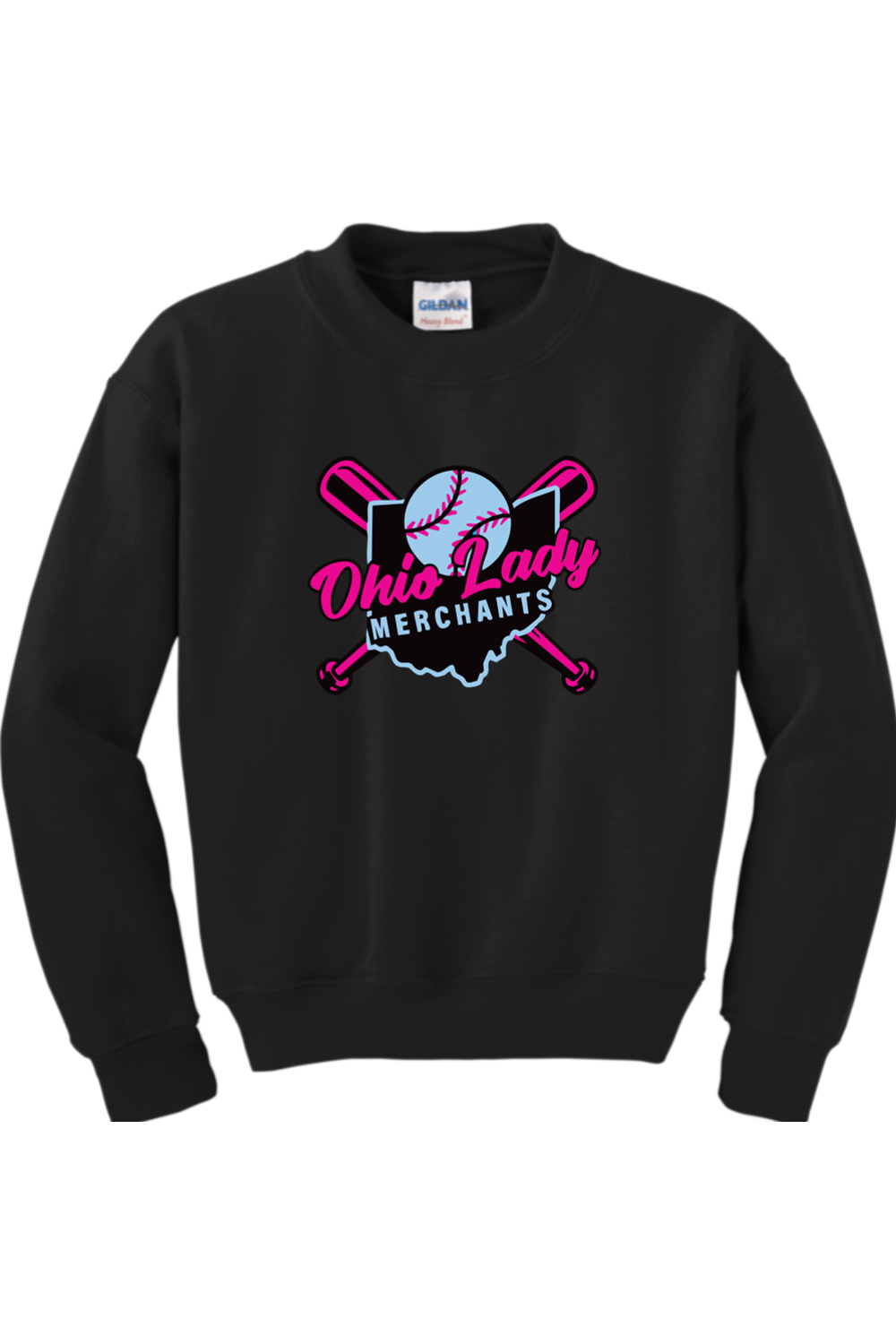Ohio Lady Merchants Youth Heavy Blend Crewneck Sweatshirt