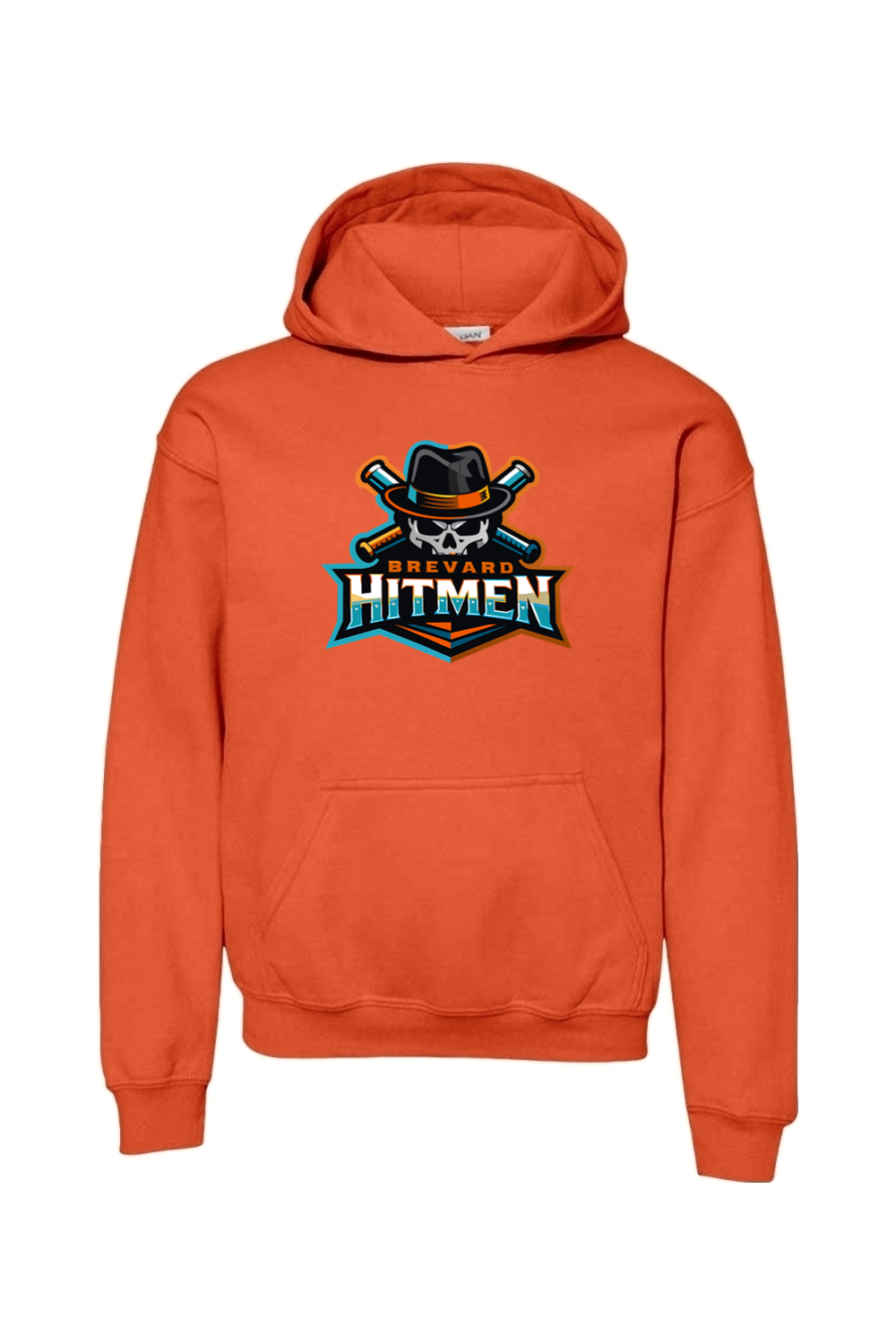 Brevard Hitmen DTF Youth Heavy Blend Hooded Sweatshirt