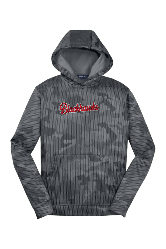 Youth Sport-Tek Sport-Wick CamoHex Fleece Hooded Pullover