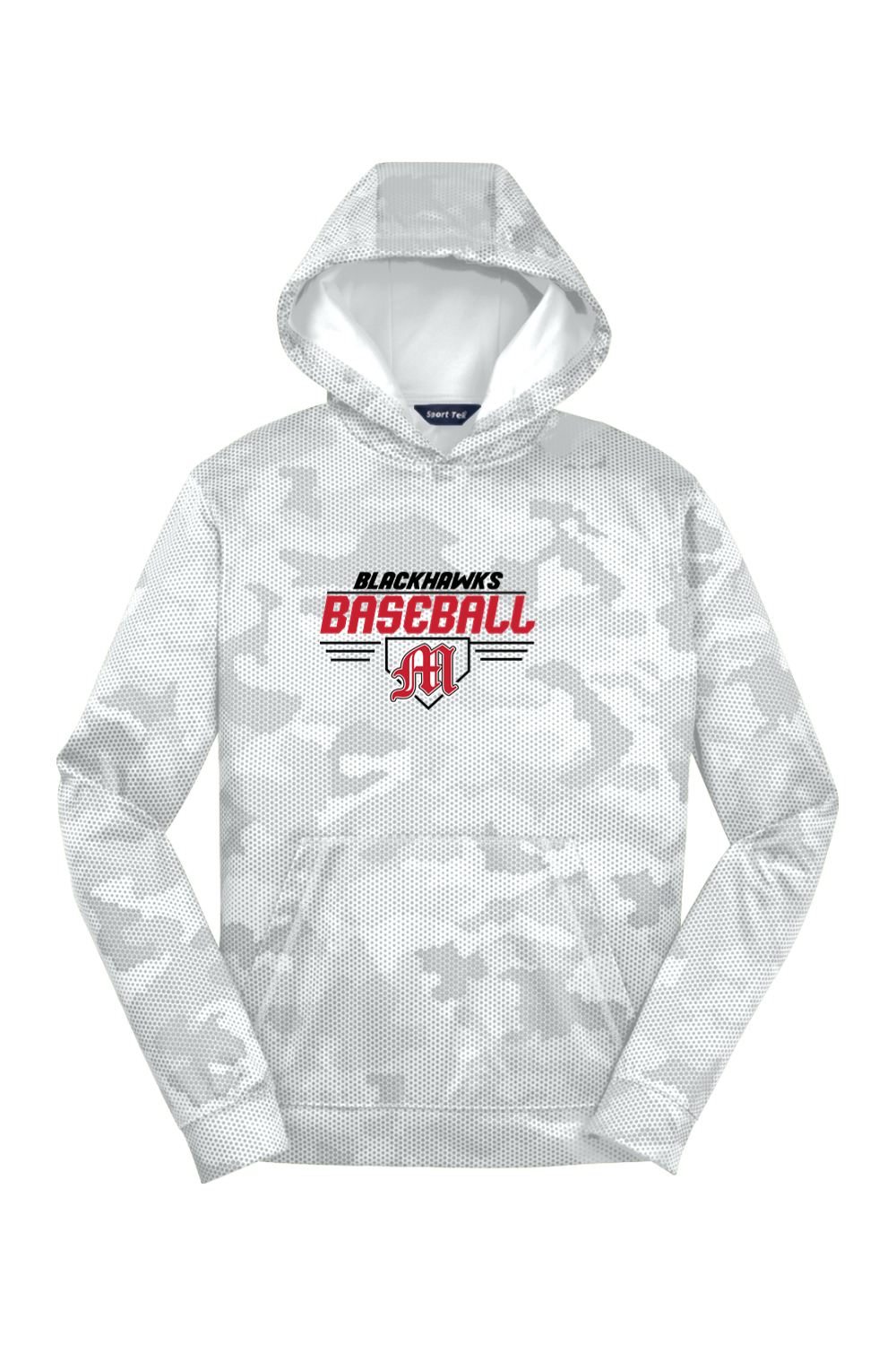 Youth Sport-Tek Sport-Wick CamoHex Fleece Hooded Pullover