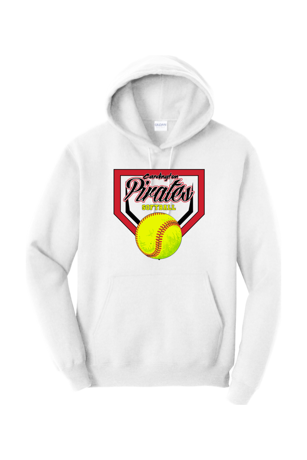 Cardington Pirates Softball DTF Heavy Blend Hooded Sweatshirt