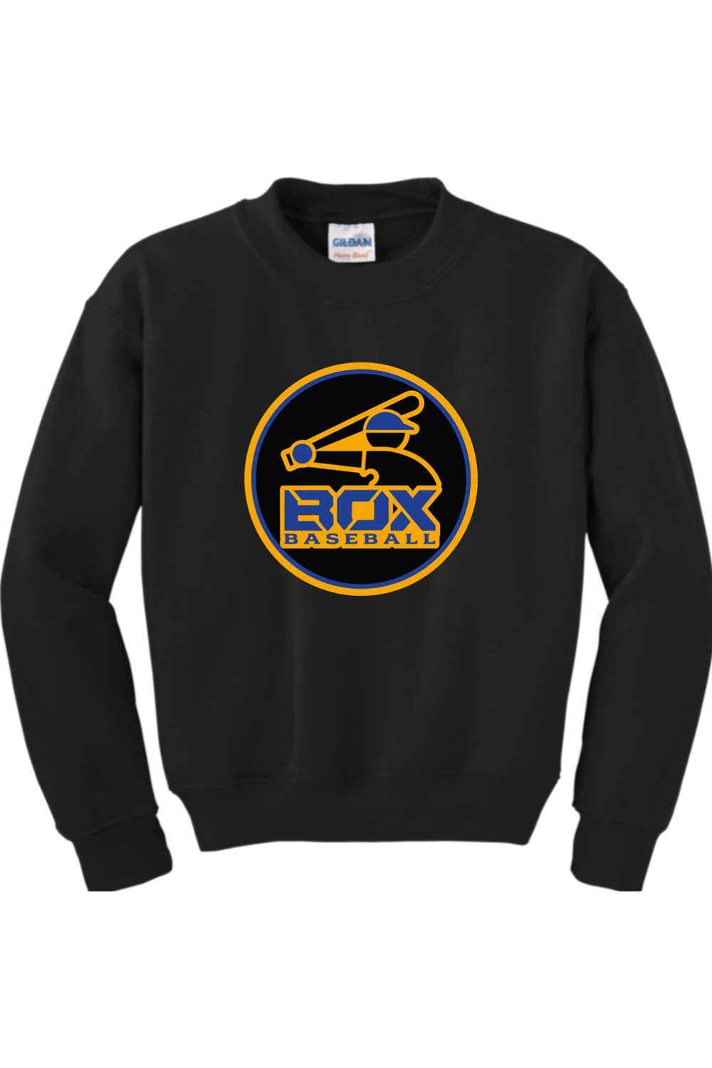 Jet Box Baseball DTF Youth Heavy Blend Crewneck Sweatshirt