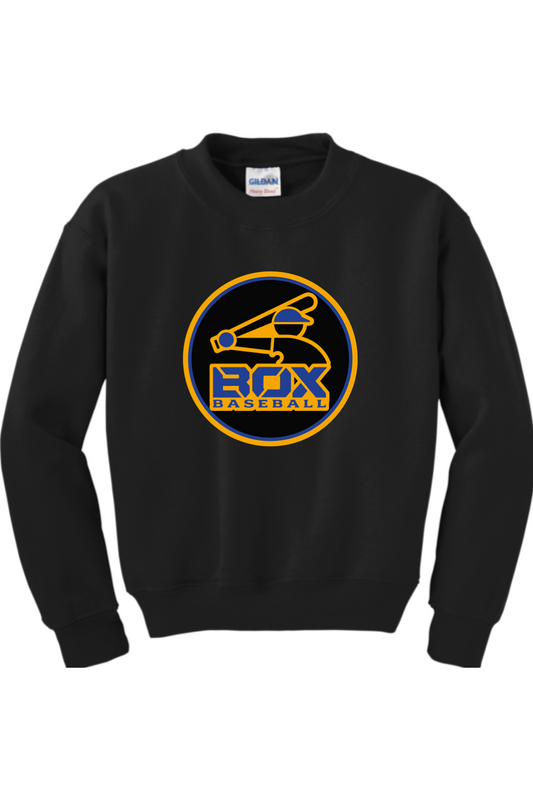 Jet Box Baseball DTF Youth Heavy Blend Crewneck Sweatshirt