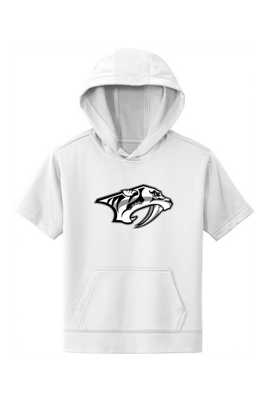 Plymouth Wrestling Youth Fleece Short Sleeve Hooded Pullover