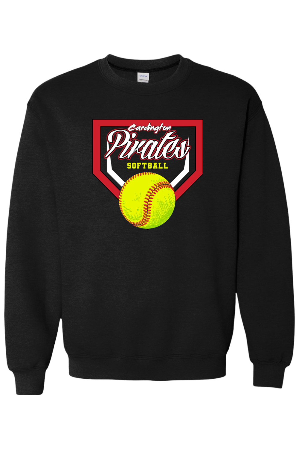 Cardington Pirates Softball DTF Heavy Blend Crewneck Sweatshirt