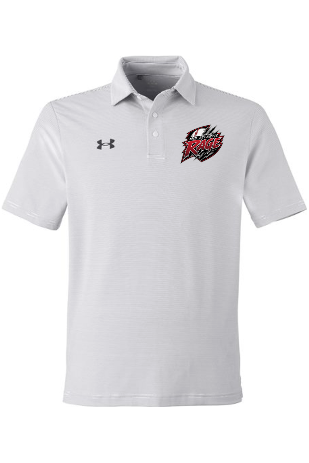 Rage Baseball DTF Under Armour Men's Destin Drive Striped Performance Polo