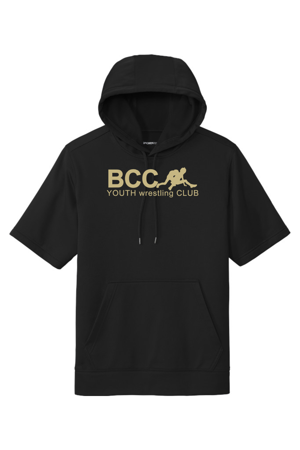 BCC Youth Wrestling Fleece Short Sleeve Hooded Pullover
