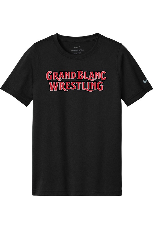 Grand Blanc Wrestling DTF Nike Youth Swoosh Sleeve Legend Tee