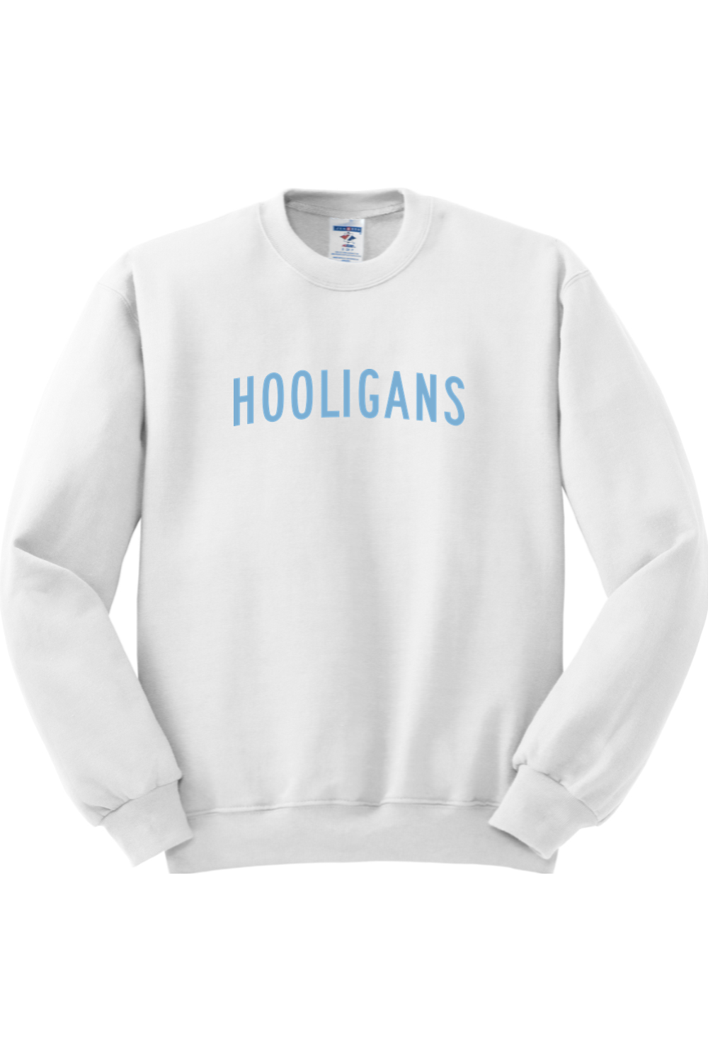 Hooligans Baseball NuBlend Crewneck Sweatshirt Shoulder Logo