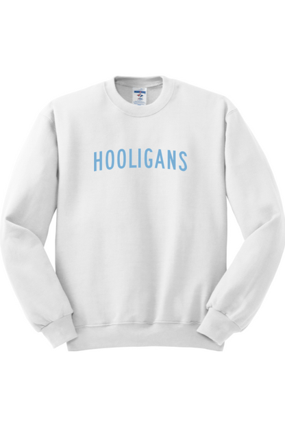 Hooligans Baseball NuBlend Crewneck Sweatshirt Shoulder Logo