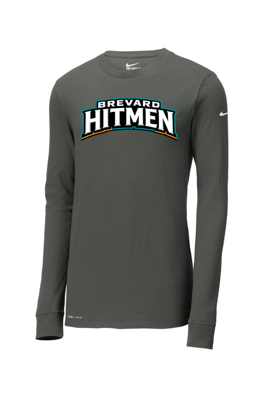 Brevard Hitmen DTF Nike Dri-FIT Cotton/Poly Long Sleeve Tee