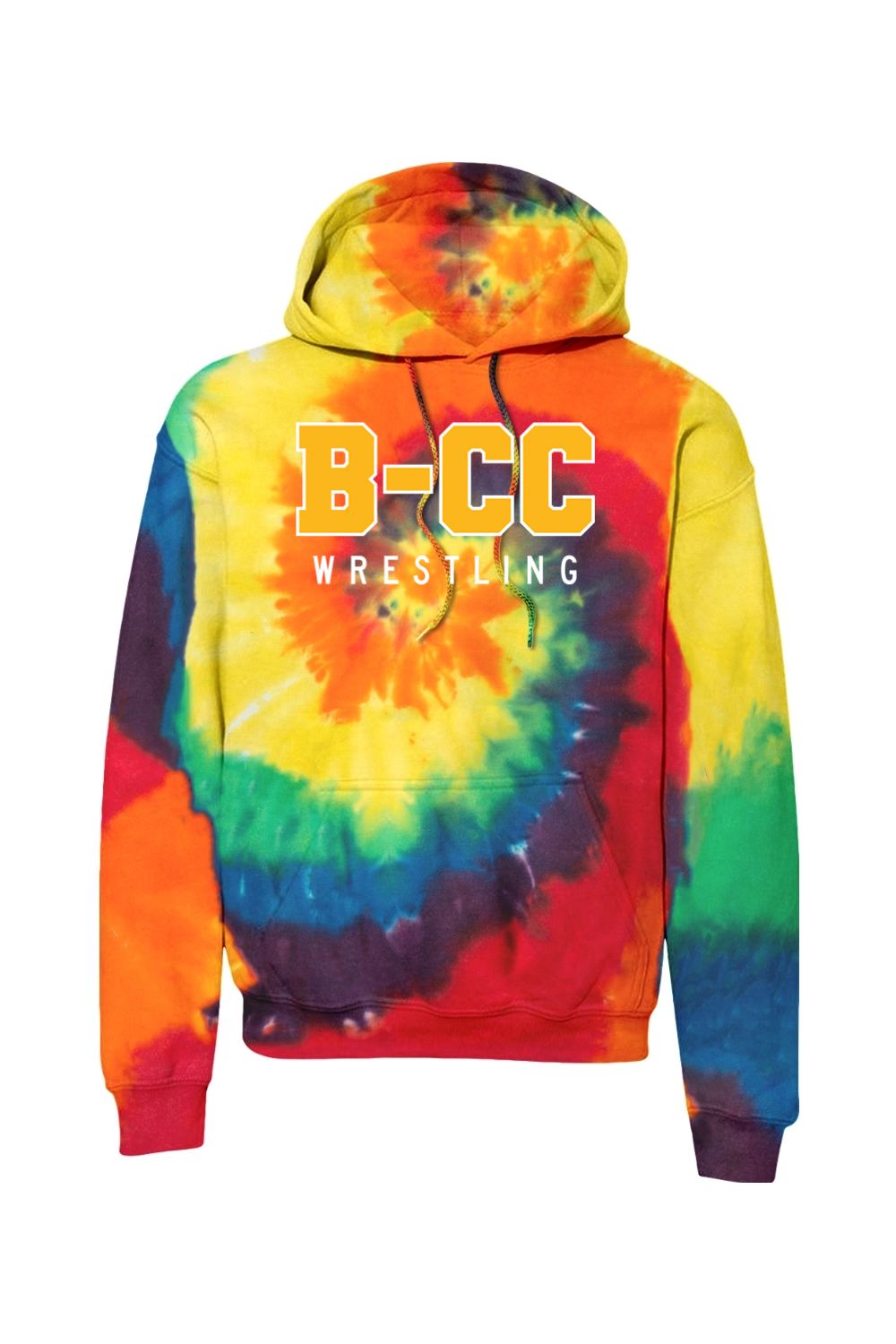 B-CC Wrestling DTF Tie-Dye Pullover Hooded Sweatshirt