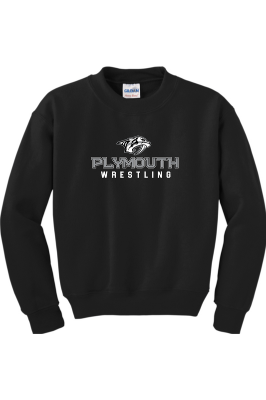 Plymouth Wrestling Youth Heavy Blend Crewneck Sweatshirt