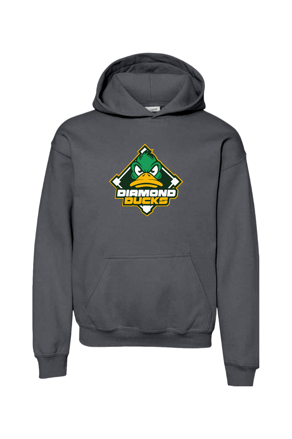Diamond Ducks Baseball Youth Heavy Blend Hooded Sweatshirt