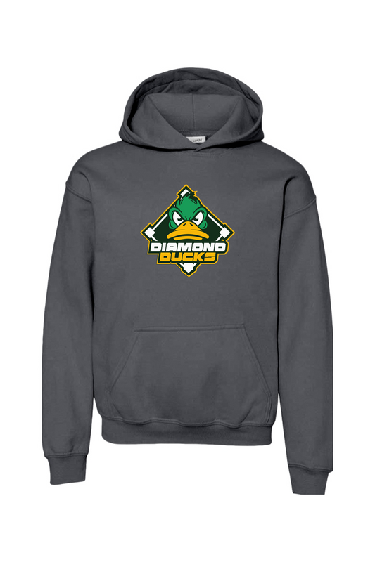 Diamond Ducks Baseball Youth Heavy Blend Hooded Sweatshirt