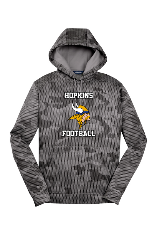 Hopkins Football DTF CamoHex Fleece Hooded Pullover