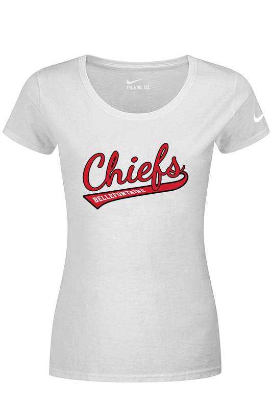 Bellefontaine Chiefs Nike Ladies Dri-FIT Cotton/Poly Scoop Neck Tee
