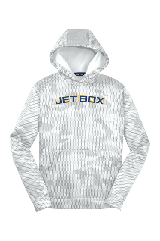 Jet Box Baseball DTF Youth Sport-Wick CamoHex Fleece Hooded Pullover