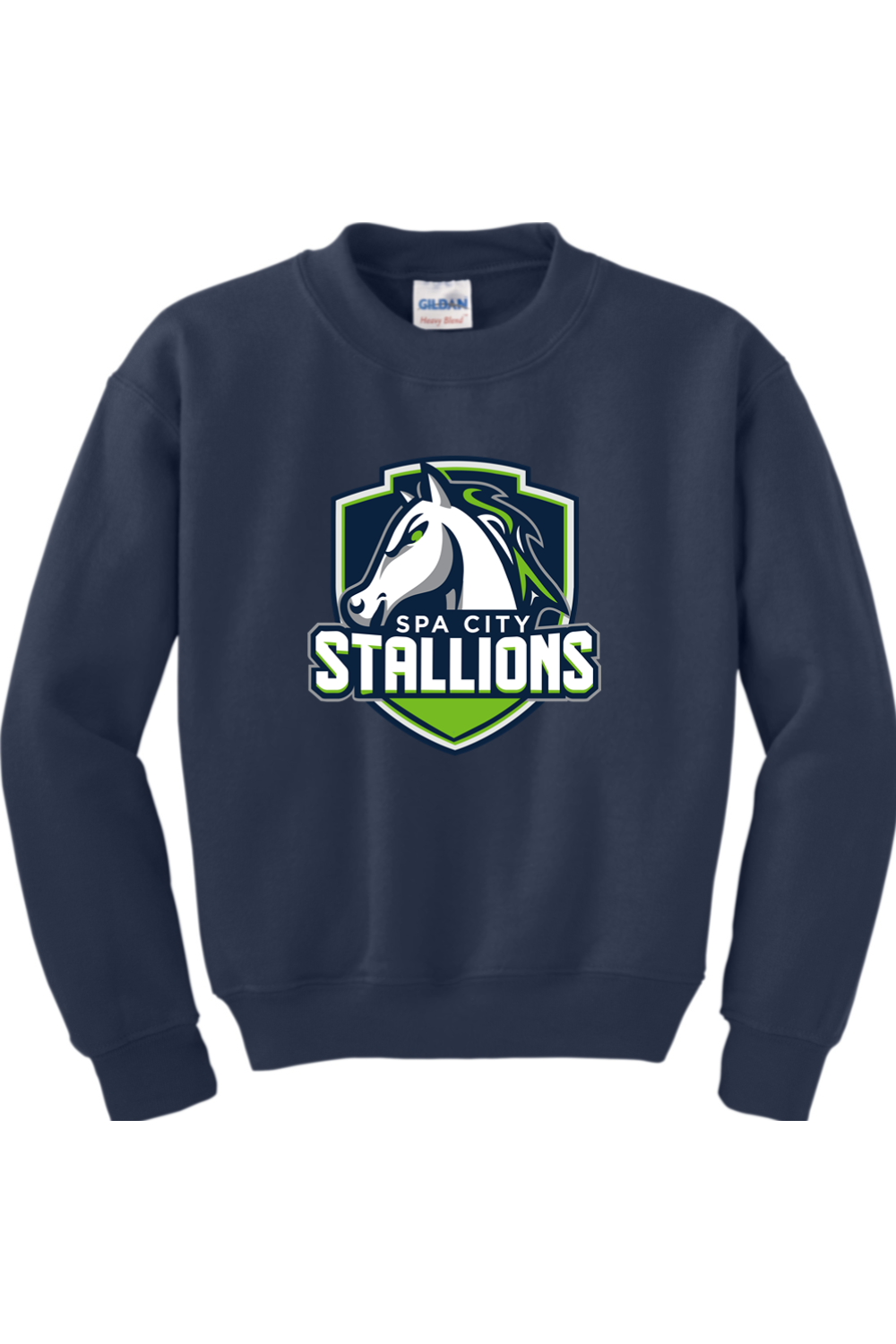 Spa City Stallions DTF Youth Heavy Blend Crewneck Sweatshirt