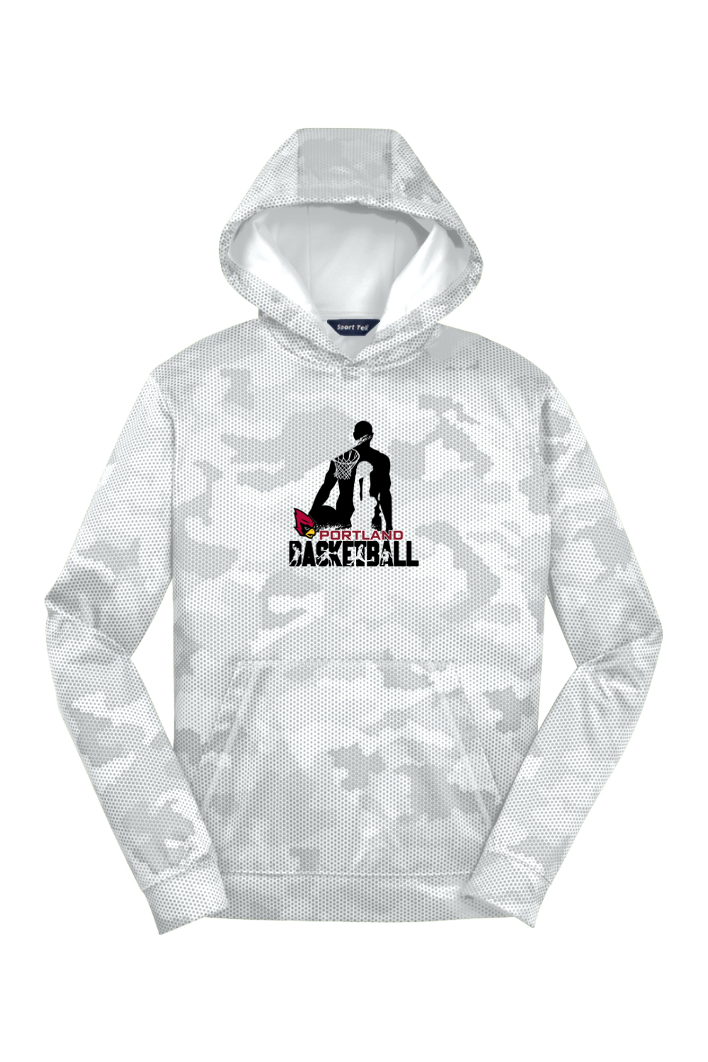 Portland Raider Basketball Youth Camo Fleece Hooded Pullover