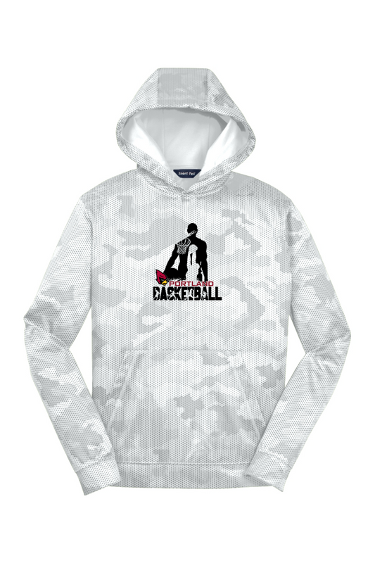 Portland Raider Basketball Youth Camo Fleece Hooded Pullover