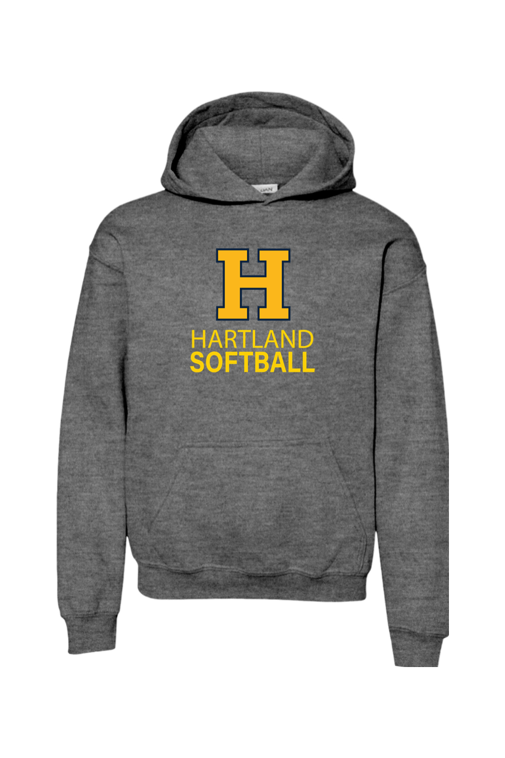 Hartland Softball Youth Heavy Blend Hooded Sweatshirt