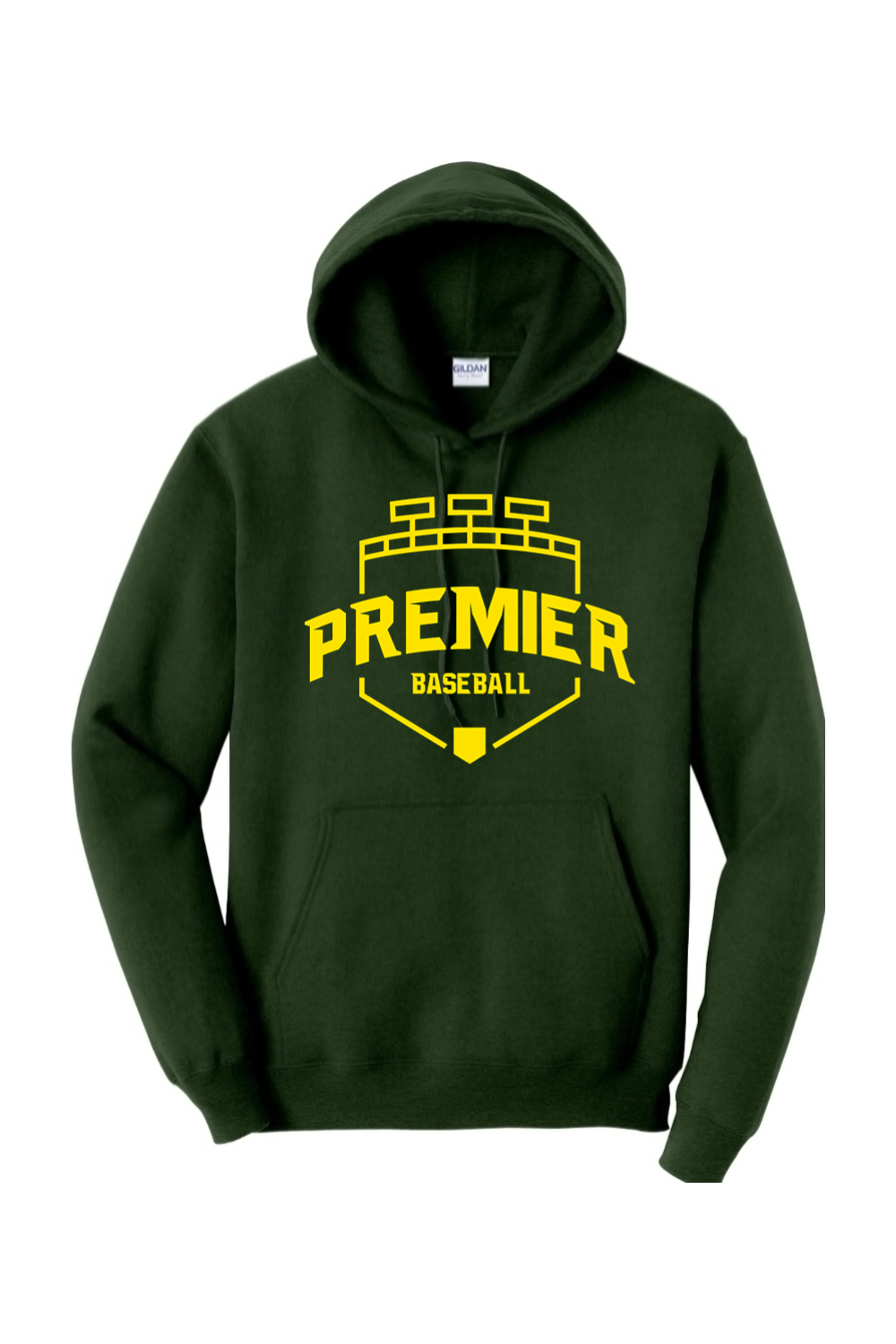 Premier Baseball OR Hooded Sweatshirt - Yellow Logo