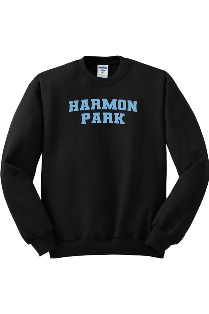 Harmon Park NuBlend Crewneck Sweatshirt Shoulder Logo