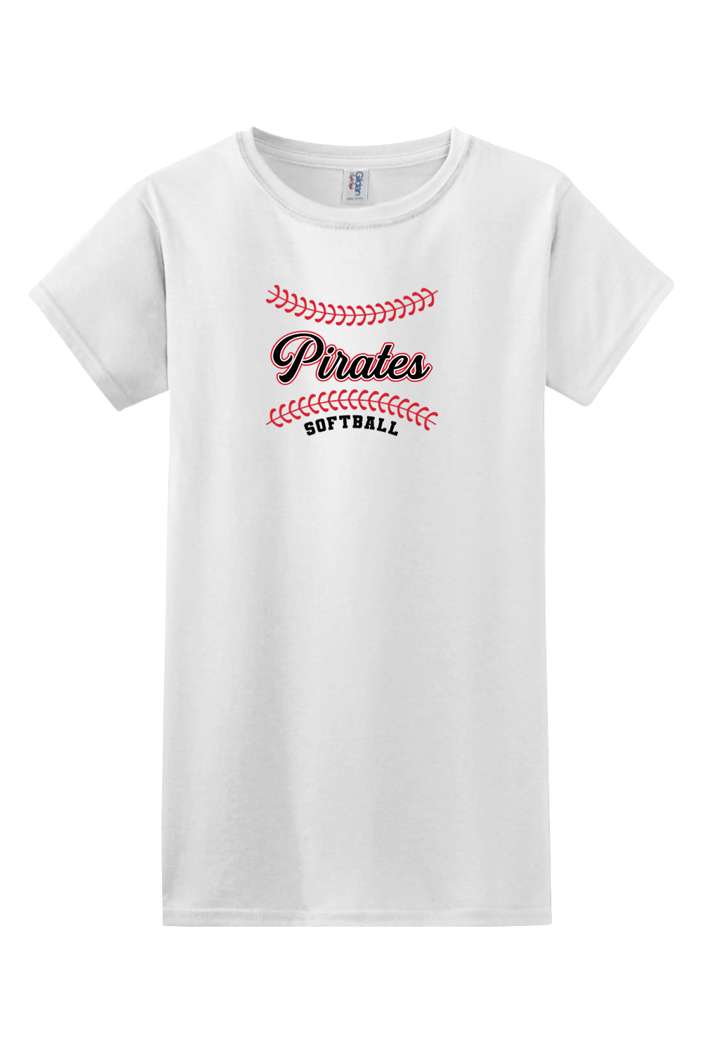 Cardington Pirates Softball DTF Softstyle Ladies' T-Shirt