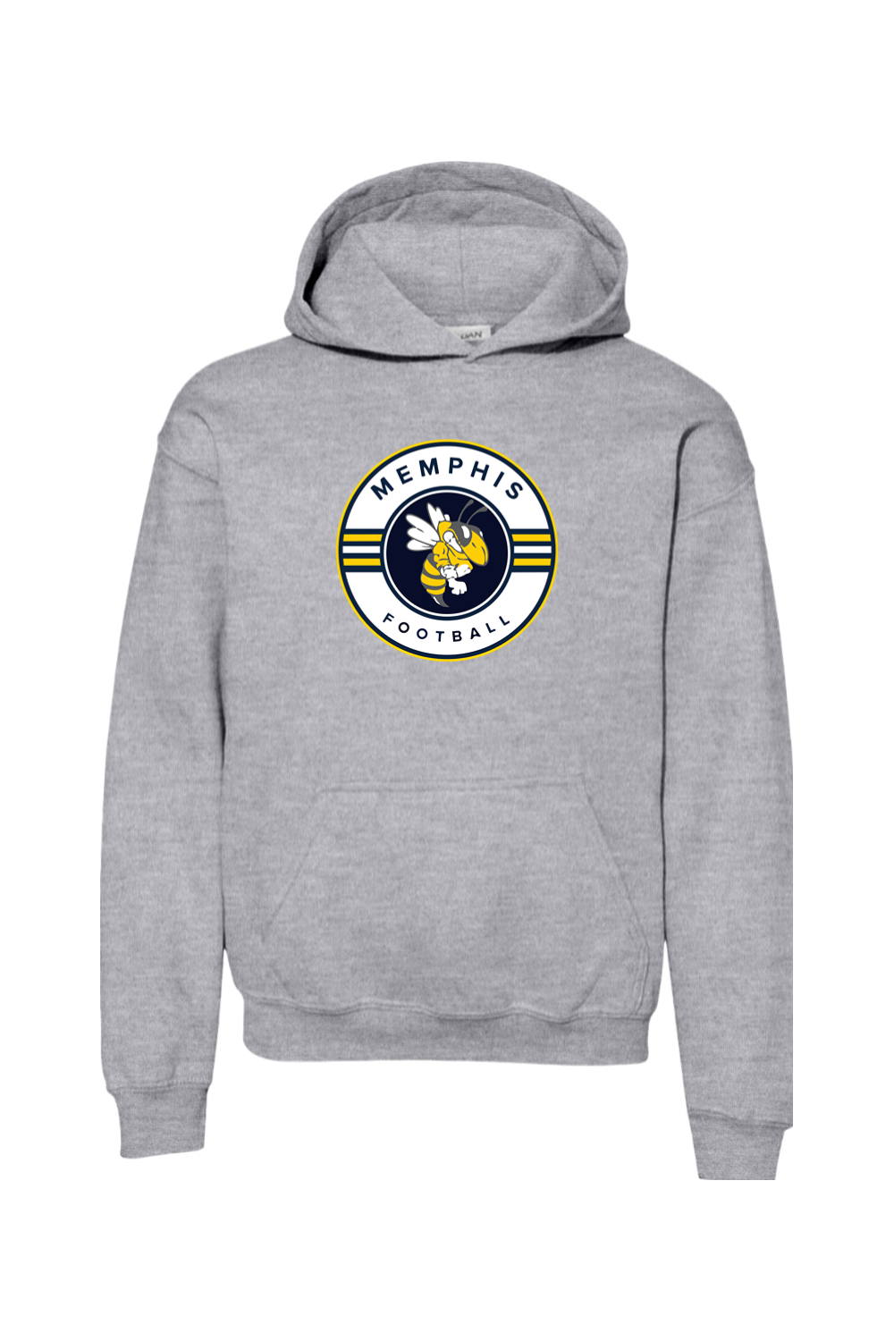 Memphis Football DTF Youth Heavy Blend Hooded Sweatshirt