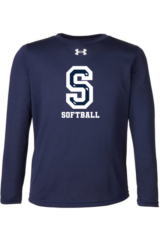 Sluggers Softball Under Armour Youth Tech Team Long Sleeve T-Shirt