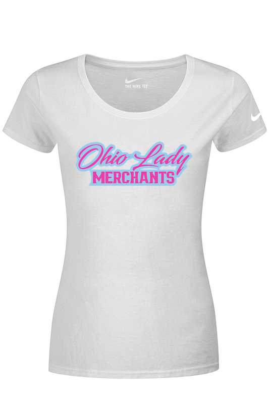Ohio Lady Merchants Nike Ladies Dri-FIT Cotton/Poly Scoop Neck Tee
