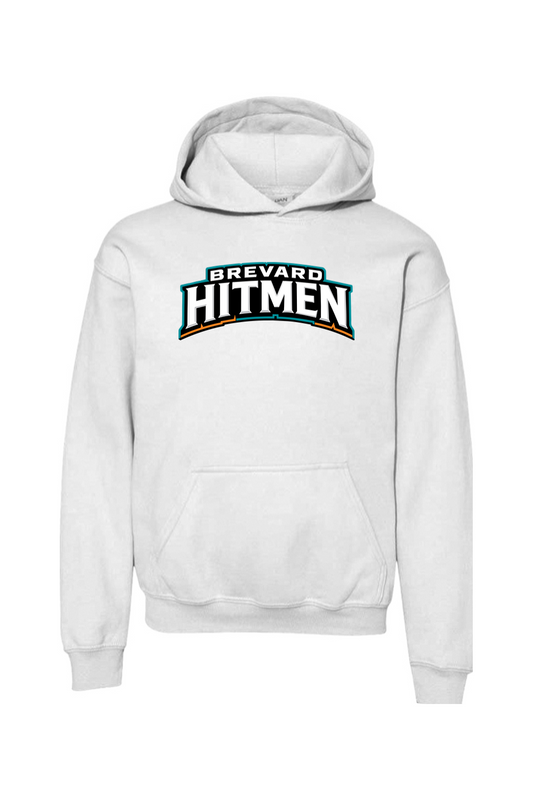 Brevard Hitmen DTF Youth Heavy Blend Hooded Sweatshirt