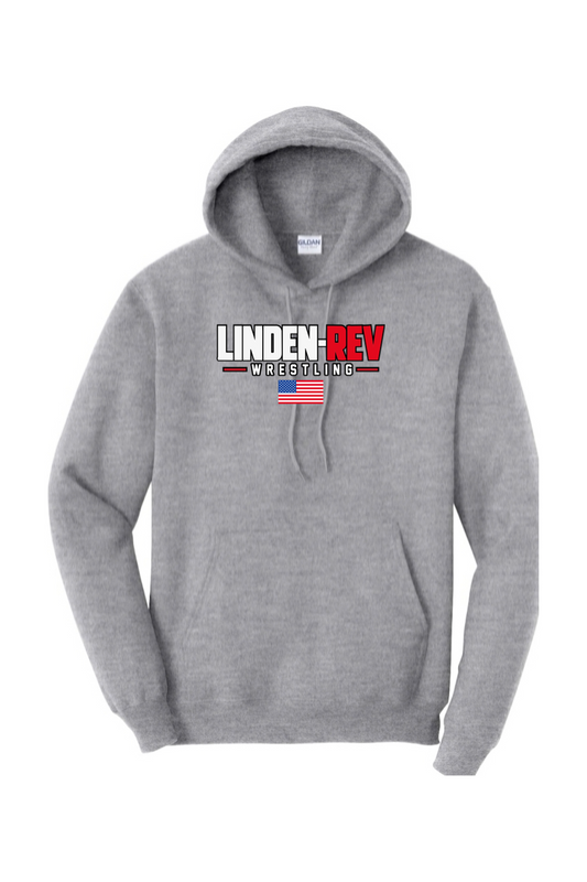 Linden Rev Wrestling DTF Heavy Blend Hooded Sweatshirt